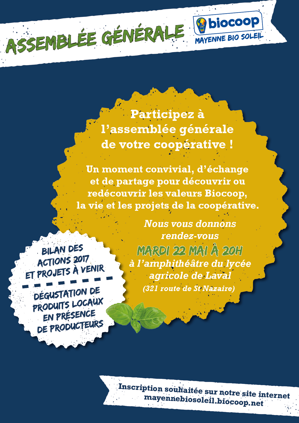 Participez à l'assemblée générale de votre coopérative ! Participez à l'assemblée générale de votre coopérative !