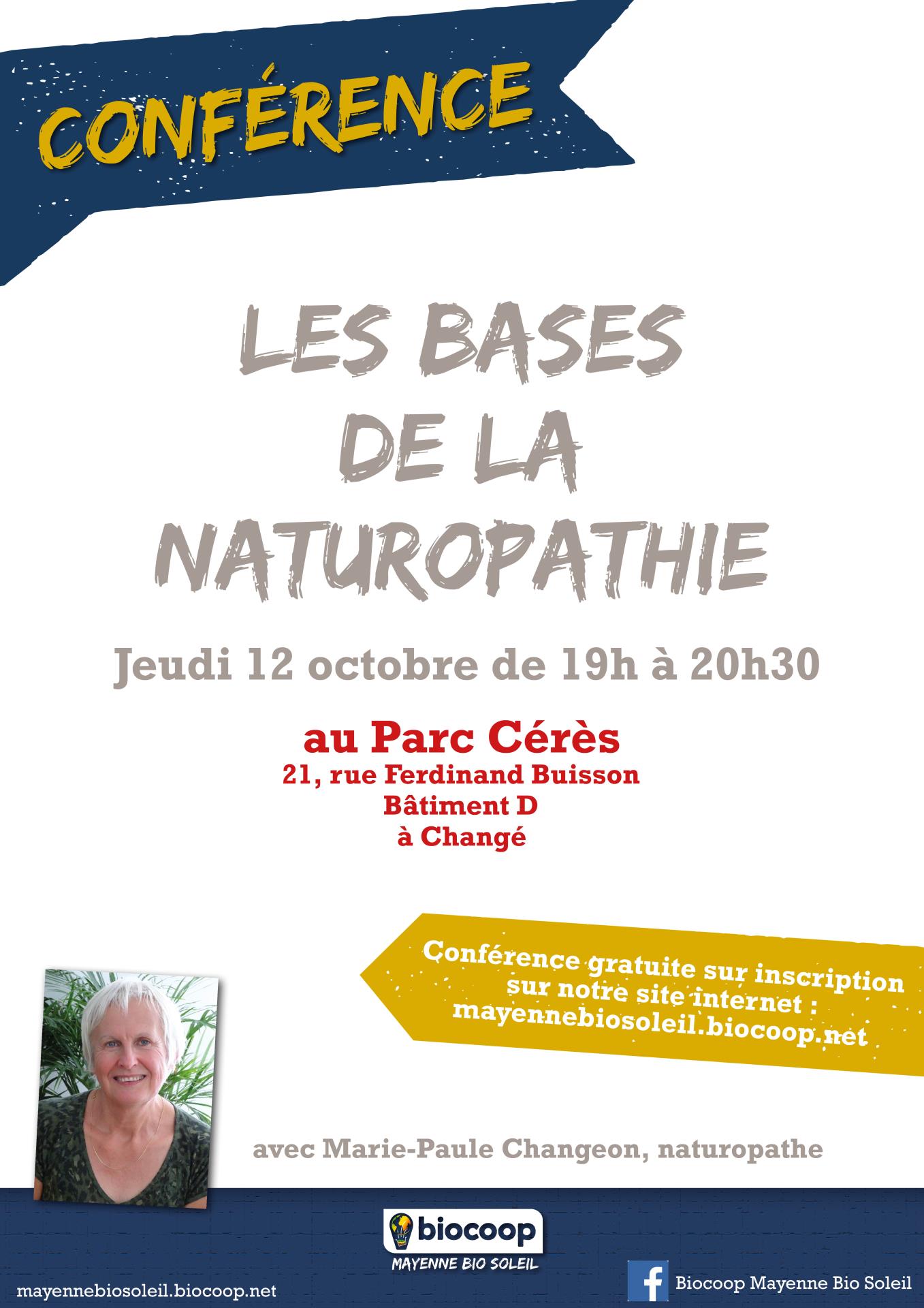 Conférence sur les bases de la naturopathie Conférence sur les bases de la naturopathie