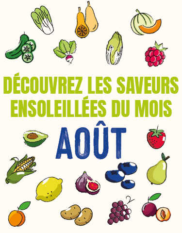 Découvrez notre calendrier de saisonnalité d'Août 2025 !