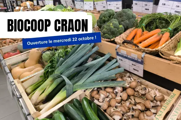 Biocoop Mayenne Bio Soleil arrive à Craon 🎉