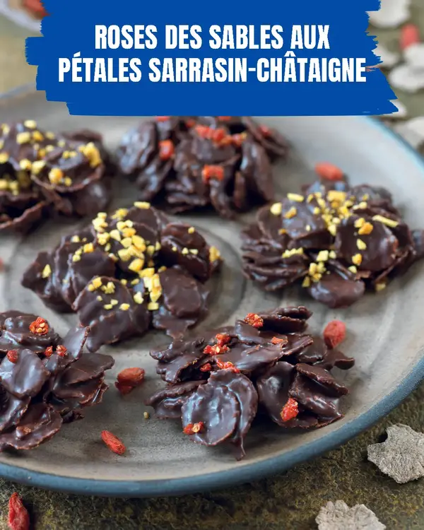 Roses des sables aux pétales sarrasin-châtaigne